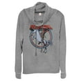 thumbnail image 1 of Junior's Marvel Deadpool Unicorn Ride  Cowl Neck Sweatshirt, 1 of 4