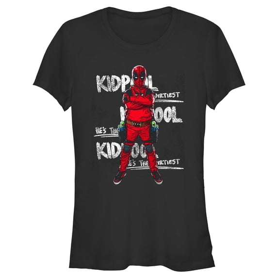 Junior's Marvel: Deadpool & Wolverine Dirtiest Pool Graphic T-Shirt