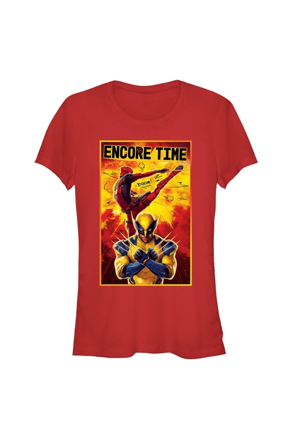 Junior's Marvel: Deadpool & Wolverine Encore Time  Graphic T-Shirt