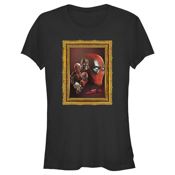 Junior's Marvel: Deadpool & Wolverine Family Photo Frame Graphic T-Shirt