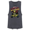 thumbnail image 1 of Junior's Marvel: Deadpool & Wolverine Fighting Pose  Festival Muscle Graphic T-Shirt, 1 of 4