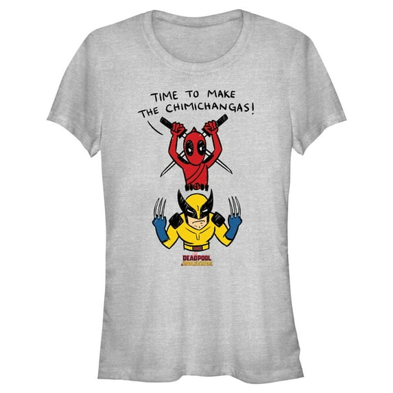 Junior's Marvel: Deadpool & Wolverine Time To Make the Chimichangas Graphic T-Shirt
