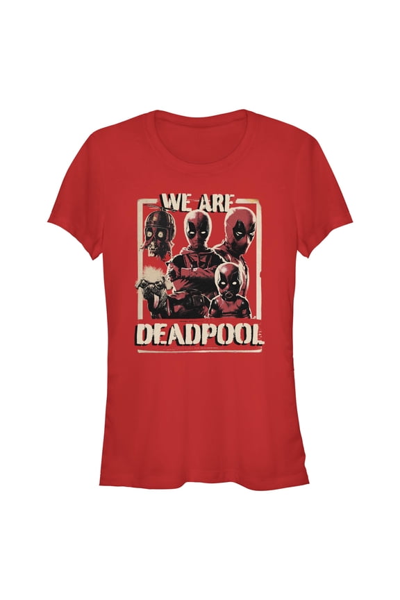 Junior's Marvel: Deadpool & Wolverine We Are Portraits Graphic T-Shirt