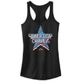 thumbnail image 1 of Junior's Marvel Doctor Strange in the Multiverse of Madness America Chavez Logo  Racerback Tank Top Black Medium, 1 of 5