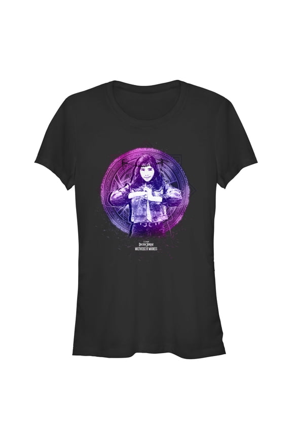 Junior's Marvel Doctor Strange in the Multiverse of Madness Celestial America Chavez Graphic Tee Black Medium