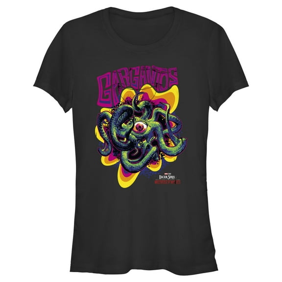 Junior's Marvel Doctor Strange in the Multiverse of Madness Colorful Gargantos  Graphic Tee Black Large