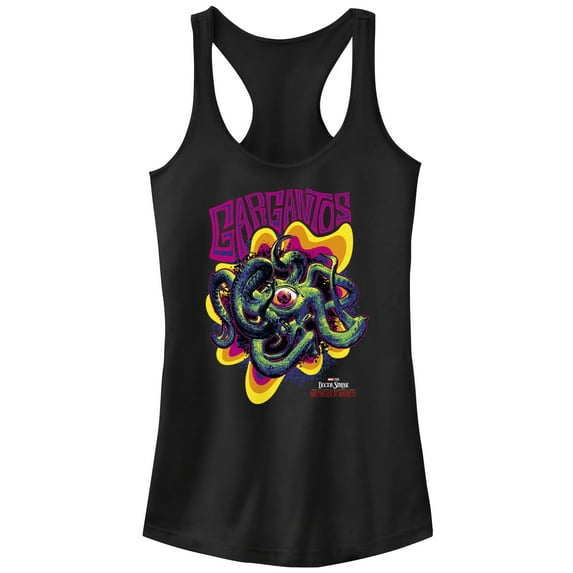 Junior's Marvel Doctor Strange in the Multiverse of Madness Colorful Gargantos Racerback Tank Top Black Medium