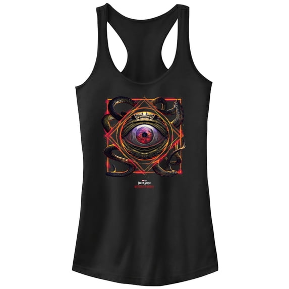 Junior's Marvel Doctor Strange in the Multiverse of Madness Gargantos Sealed Racerback Tank Top Black 2X Large