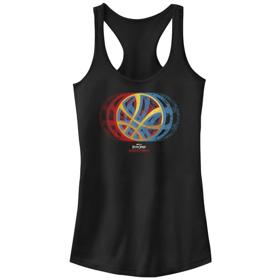 Junior's Marvel Doctor Strange in the Multiverse of Madness Gradient Seal  Racerback Tank Top Black 2X Large