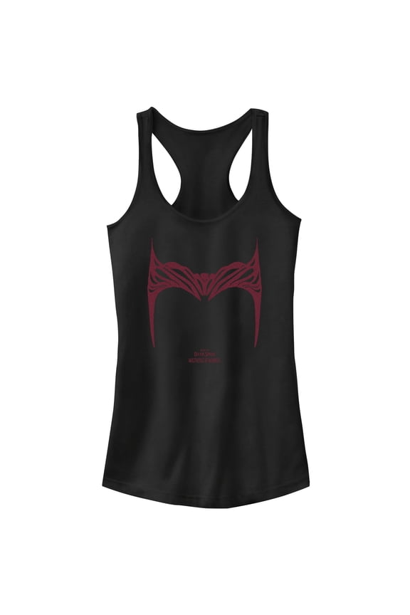 Junior's Marvel Doctor Strange in the Multiverse of Madness Helm of Wanda Racerback Tank Top Black Small