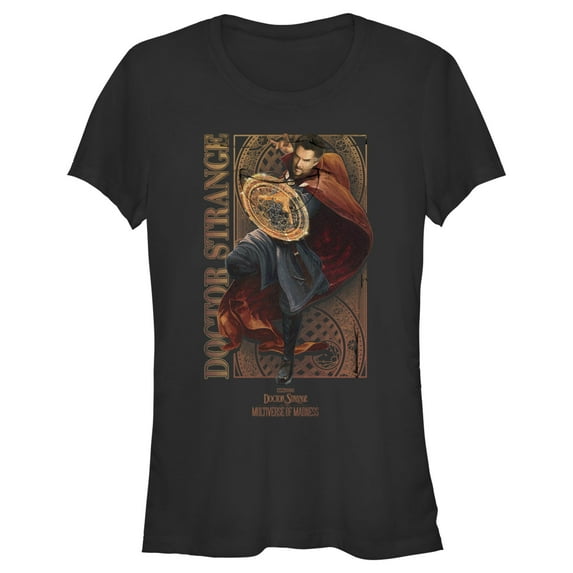 Junior's Marvel Doctor Strange in the Multiverse of Madness Magic Doctor Graphic Tee Black 2X Large