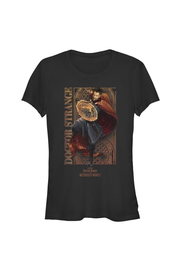 Junior's Marvel Doctor Strange in the Multiverse of Madness Magic Doctor Graphic Tee Black Small