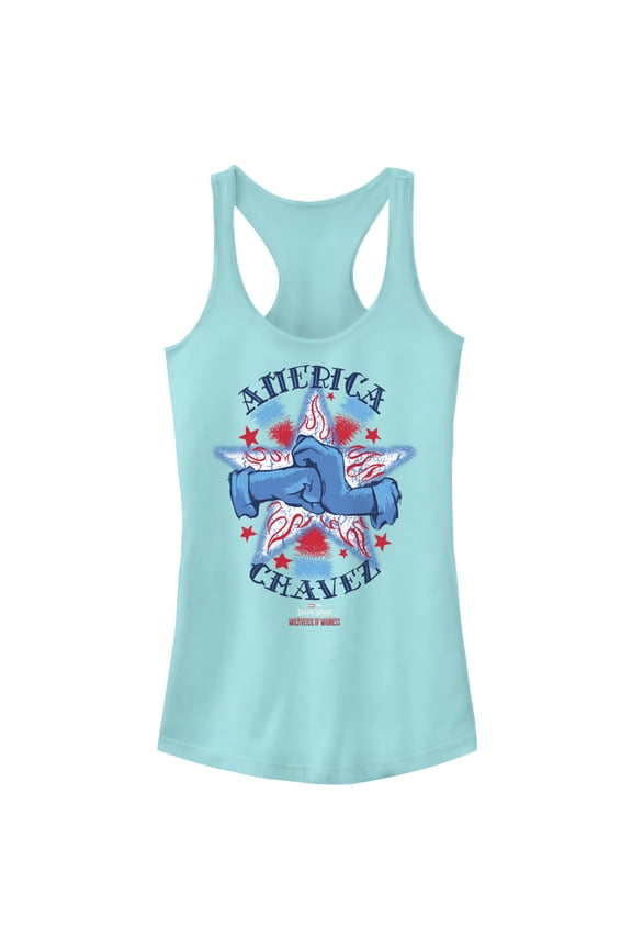 Junior's Marvel Doctor Strange in the Multiverse of Madness Ready for Action Racerback Tank Top Cancun Medium