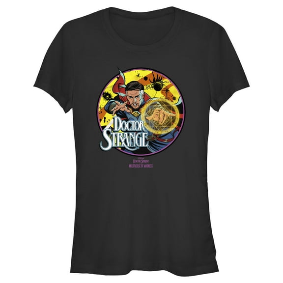 Junior's Marvel Doctor Strange in the Multiverse of Madness Strange Comic Graphic Tee Black X Large