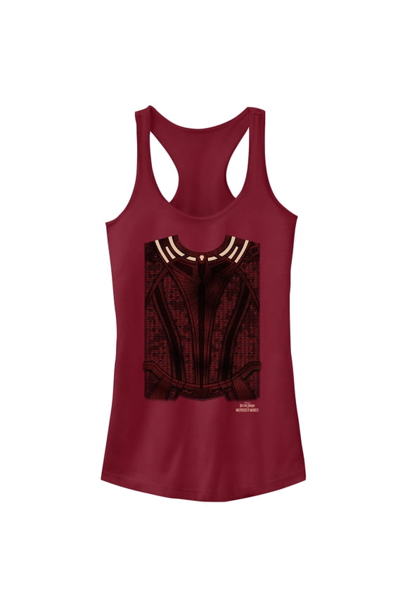 Junior's Marvel Doctor Strange in the Multiverse of Madness Wanda Costume Racerback Tank Top Scarlet Large