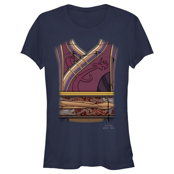 Junior's Marvel Doctor Strange in the Multiverse of Madness Wong Costume  Graphic Tee Navy Blue Small