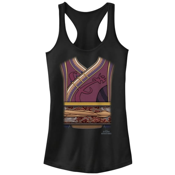 Junior's Marvel Doctor Strange in the Multiverse of Madness Wong Costume Racerback Tank Top Black 2X Large