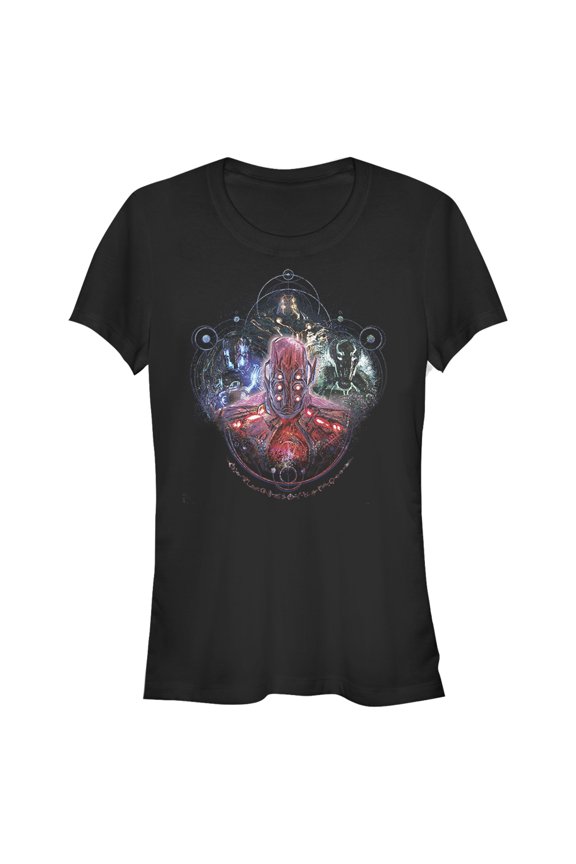 Junior's Marvel Eternals Celestials Four Graphic Tee Black Medium