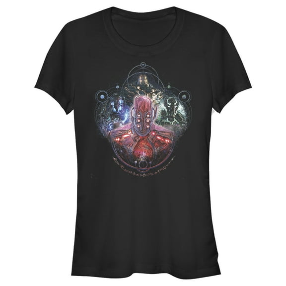 Junior's Marvel Eternals Celestials Four Graphic Tee Black X Large
