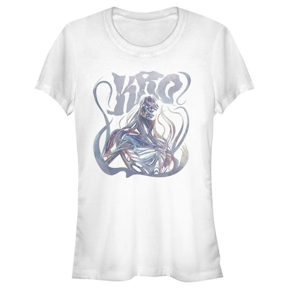 Junior's Marvel Eternals Kro Pastel  Graphic Tee White Large