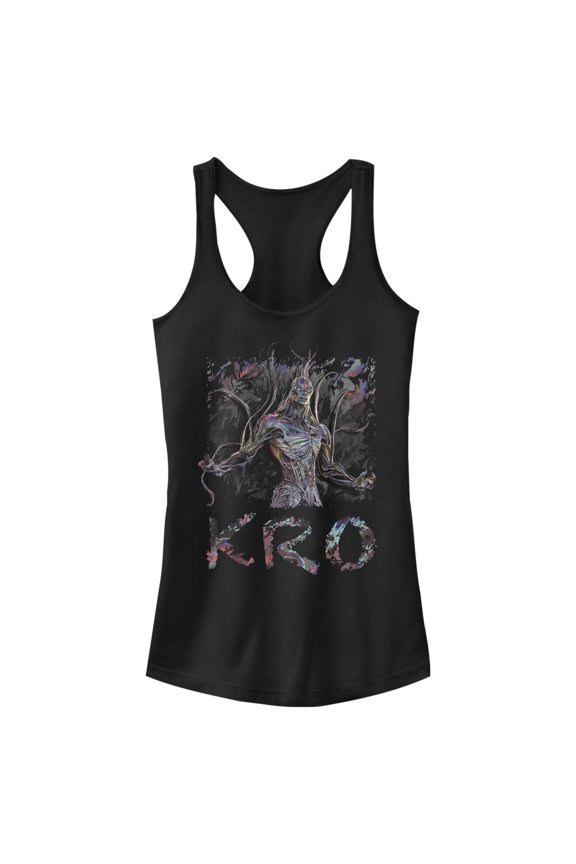 Junior's Marvel Eternals Kro Racerback Tank Top Black X Small