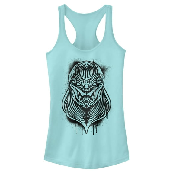 Junior's Marvel Eternals Kro Spray Paint Racerback Tank Top Cancun X Small