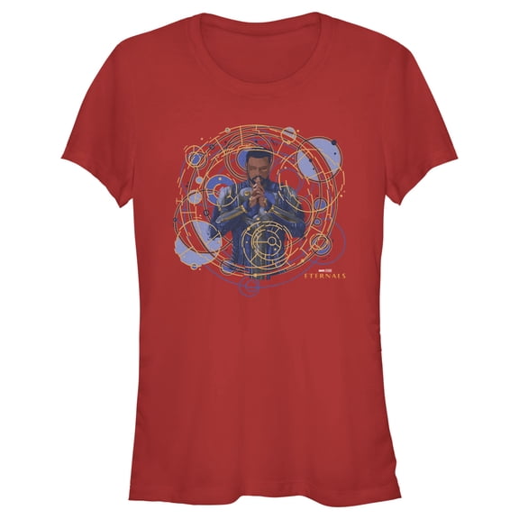 Junior's Marvel Eternals Phastos the Cosmic Psychic Graphic Tee Red Small