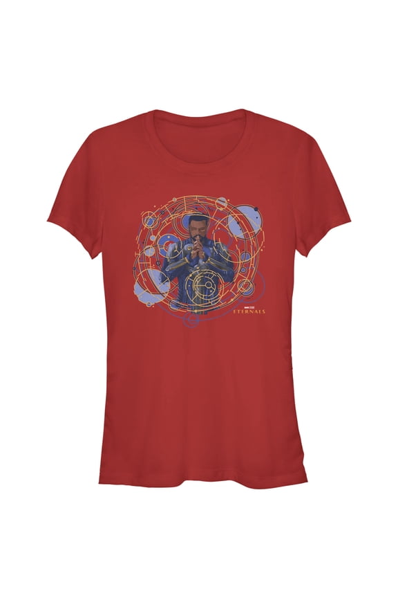 Junior's Marvel Eternals Phastos the Cosmic Psychic Graphic Tee Red Small