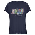 thumbnail image 1 of Junior's Marvel Eternals Silhouettes  Graphic Tee Navy Blue Medium, 1 of 3
