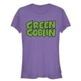 thumbnail image 1 of Junior's Marvel Goblin Logo Graphic Tee Purple X Large, 1 of 2