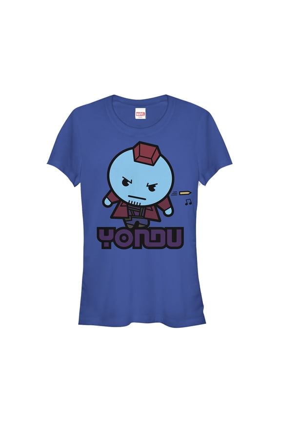 Junior's Marvel Guardians of the Galaxy Kawaii Yondu Graphic Tee Royal Blue Medium
