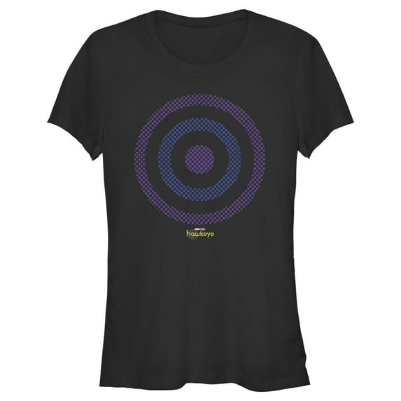Junior's Marvel Hawkeye Bullseye Graphic Tee Black Medium