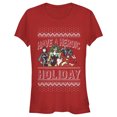 thumbnail image 1 of Junior's Marvel Heroic Holiday Girl Power  Graphic Tee Red X Large, 1 of 2
