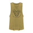 thumbnail image 1 of Junior's Marvel I Am Iron Man Love 3000  Festival Muscle Graphic Tee Gold Heather 2X Large, 1 of 3