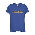 thumbnail image 1 of Junior's Marvel Inhumans Lockjaw Name Graphic Tee Royal Blue Medium, 1 of 2