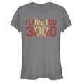 thumbnail image 1 of Junior's Marvel Iron Man Forever Love 3000 Graphic Tee Charcoal 2X Large, 1 of 2