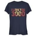 thumbnail image 1 of Junior's Marvel Iron Man Forever Love 3000 Graphic Tee Navy Blue Small, 1 of 2