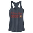 thumbnail image 1 of Junior's Marvel Iron Man Love 3000 Forever  Racerback Tank Top Indigo X Large, 1 of 3