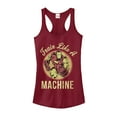 thumbnail image 1 of Junior's Marvel Iron Man Train Like a Machine Racerback Tank Top Scarlet Medium, 1 of 3