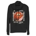 thumbnail image 1 of Junior's Marvel Loki Miss Minutes Glitch  Cowl Neck Sweatshirt Black 2X Large, 1 of 4