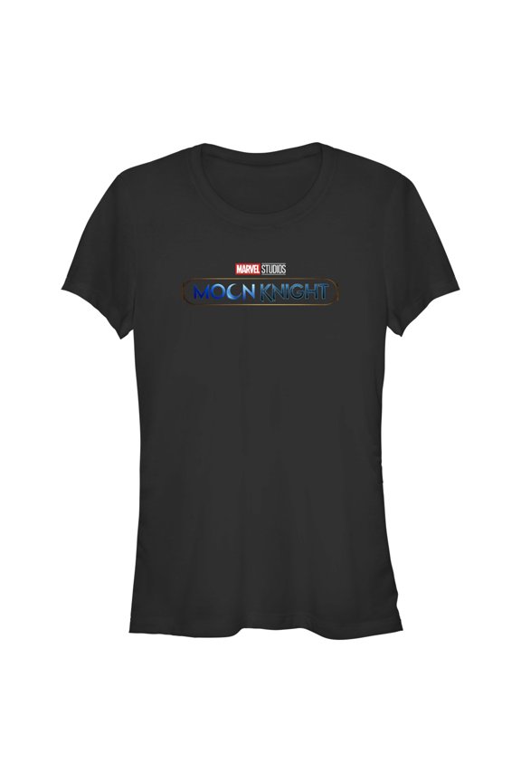 Junior's Marvel Moon Knight Logo Graphic Tee Black Small