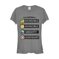 thumbnail image 1 of Junior's Marvel Mother's Day Mom Qualities  Graphic Tee Charcoal 2X Large, 1 of 2