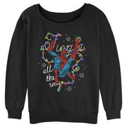 KEMOLENE Junior's Marvel SPIDY CHRISTMAS SPIRIT Raglan Pullover