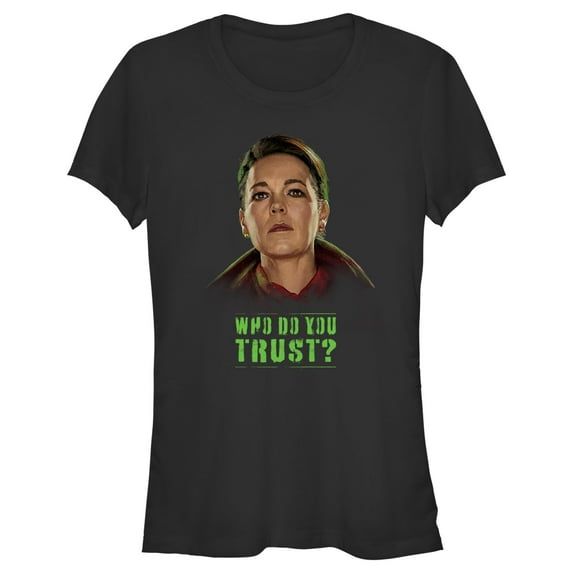 Junior's Marvel: Secret Invasion Sonya Falsworth Who Do You Trust Graphic Tee Black X Large