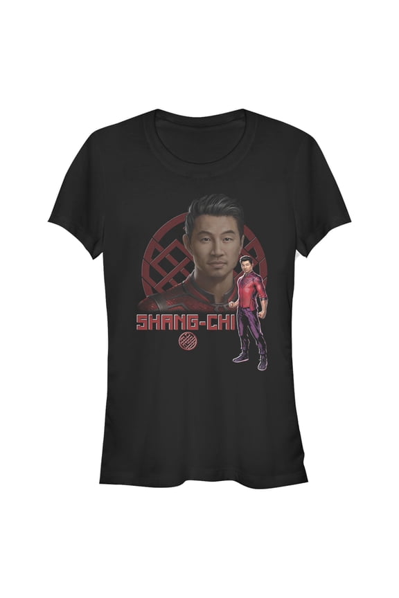 Junior's Marvel Shang-Chi and the Legend of the Ten Rings Photoreal Portrait Graphic Tee Black Small