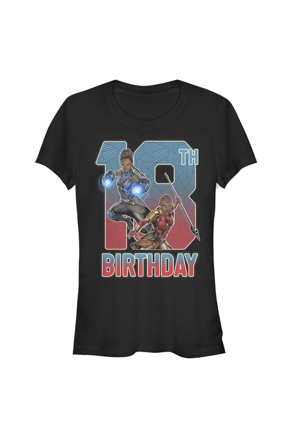 Junior's Marvel Shuri and Okoye 18th Birthday Graphic T-Shirt