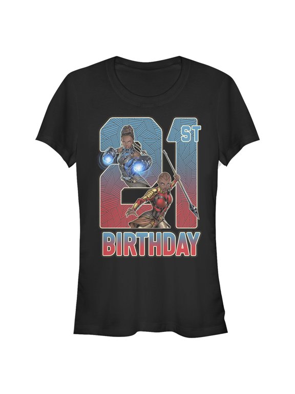 Junior's Marvel Shuri and Okoye 21st Birthday Graphic T-Shirt