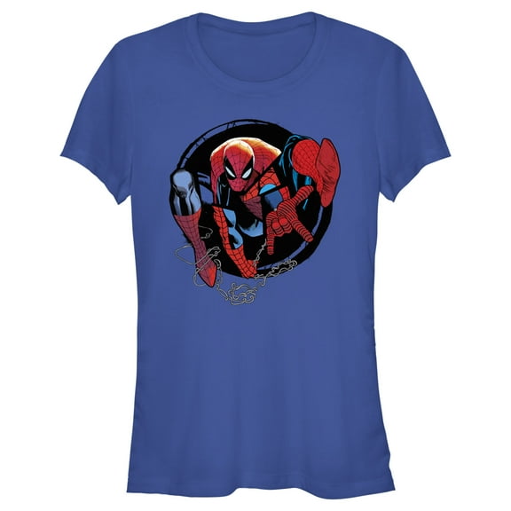 Junior's Marvel Spider-Man Beyond Amazing SPIDEY CIRCLE FORWARD T-Shirt