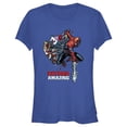 thumbnail image 1 of Junior's Marvel Spider-Man Beyond Amazing WEB COMIC HALF T-Shirt, 1 of 3