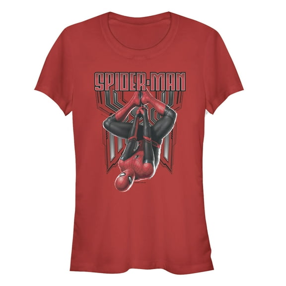 Junior's Marvel Spider-Man: Far From Home Hang  Graphic Tee Red Small
